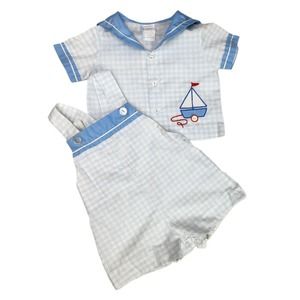 Vintage Baby Sailor Set 6-9 Months